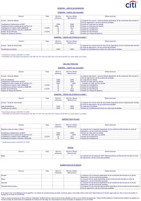 Catálogo Citibank | Compra -Venta de Monedas  | 2024-11-06T00:00:00-05:00 - 2025-01-01T23:59:00-05:00
