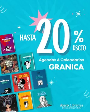 Catálogo Ibero Librerías | Hasta 20 % Dscto  | 2024-12-23T00:00:00-05:00 - 2025-01-01T23:59:00-05:00