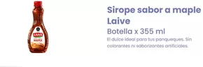 Catálogo Laive en Huancayo | Sirope sabor a maple Laive  | 2025-01-03T00:00:00.000Z - 2025-01-31T00:00:00.000Z