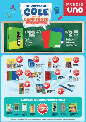 Catálogo Hiperbodega Precio Uno en Lambayeque | De Vuelta al COLE con los Campeones | 2025-03-04T00:00:00.000Z - 2025-03-30T00:00:00.000Z