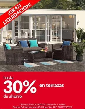 Catálogo Sodimac en Lima | hasta 30% en terrazas | 2025-03-11T00:00:00.000Z - 2025-03-16T00:00:00.000Z