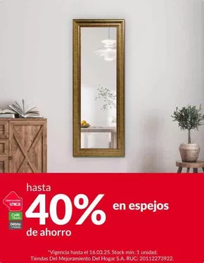 Catálogo Sodimac en Lima | hasta 40% en espejos | 2025-03-11T00:00:00.000Z - 2025-03-16T00:00:00.000Z